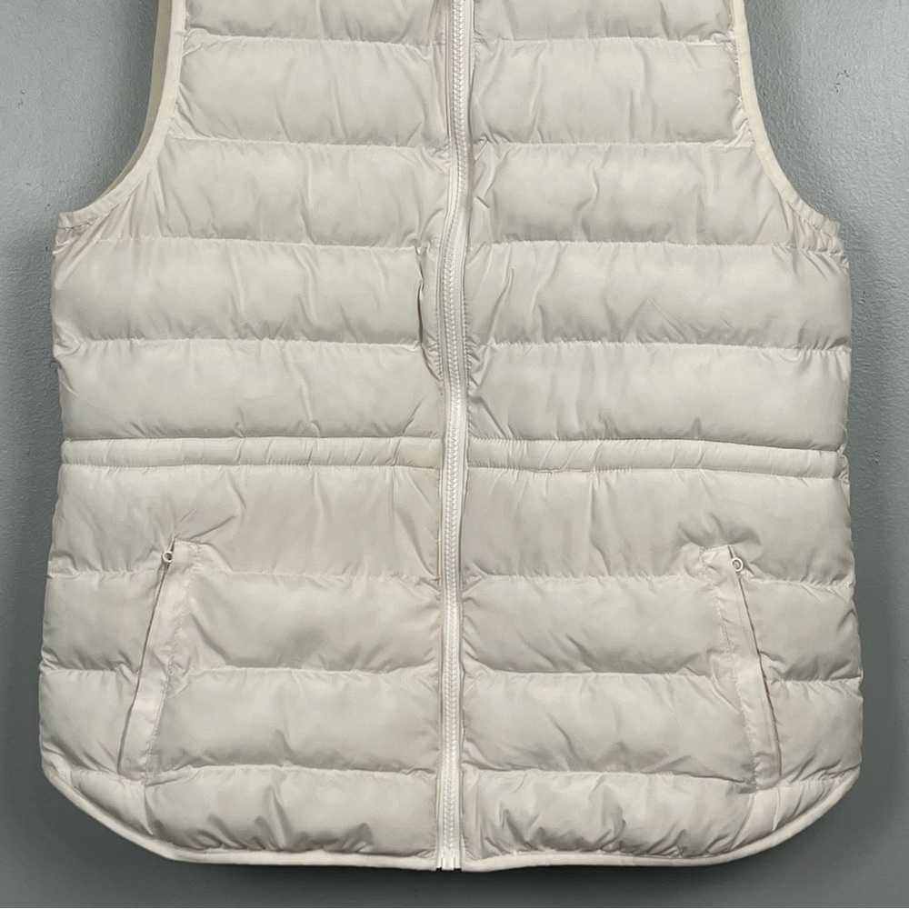 Fabletics Essential Puffer Zip Front Vest In Bone… - image 5